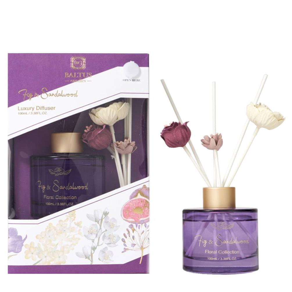 Baltus Fig & Sandalwood Faux Flowers Reed Diffuser - 100ml £10.79